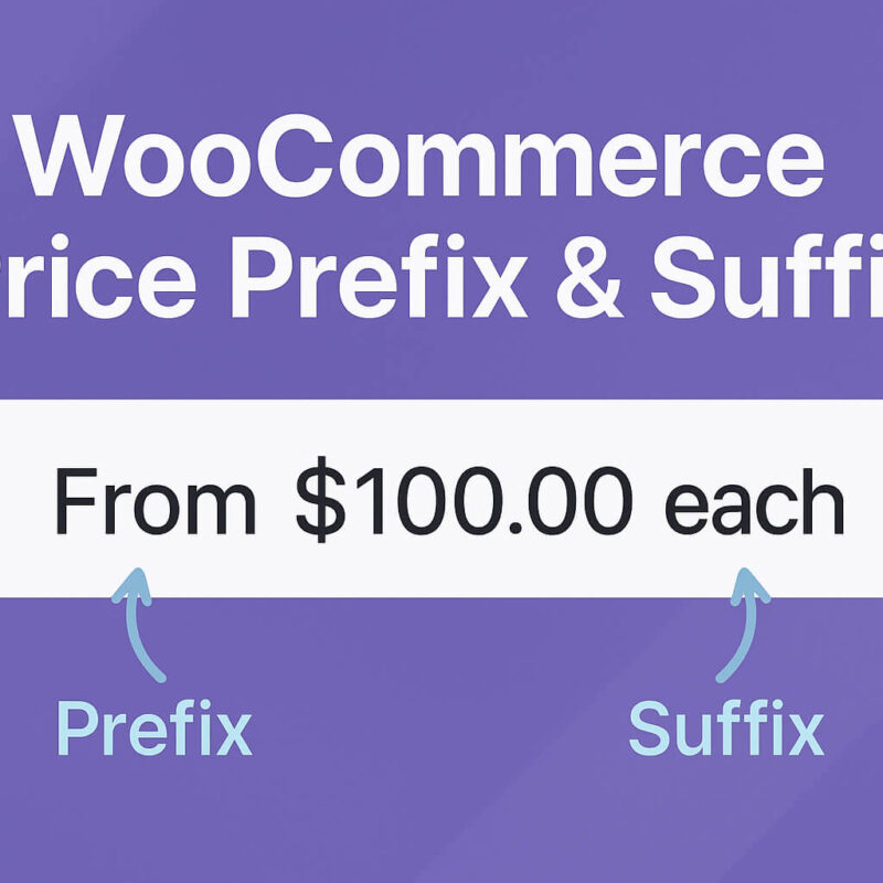 WooCommerce Price Prefix & Suffix